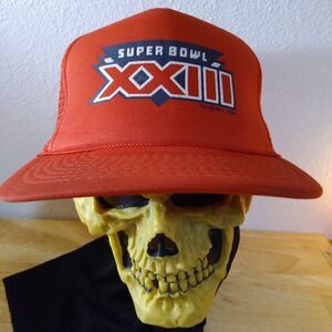Deadstock Vintage Super Bowl XXIII 23 Snap Back Rope Trucker Hat